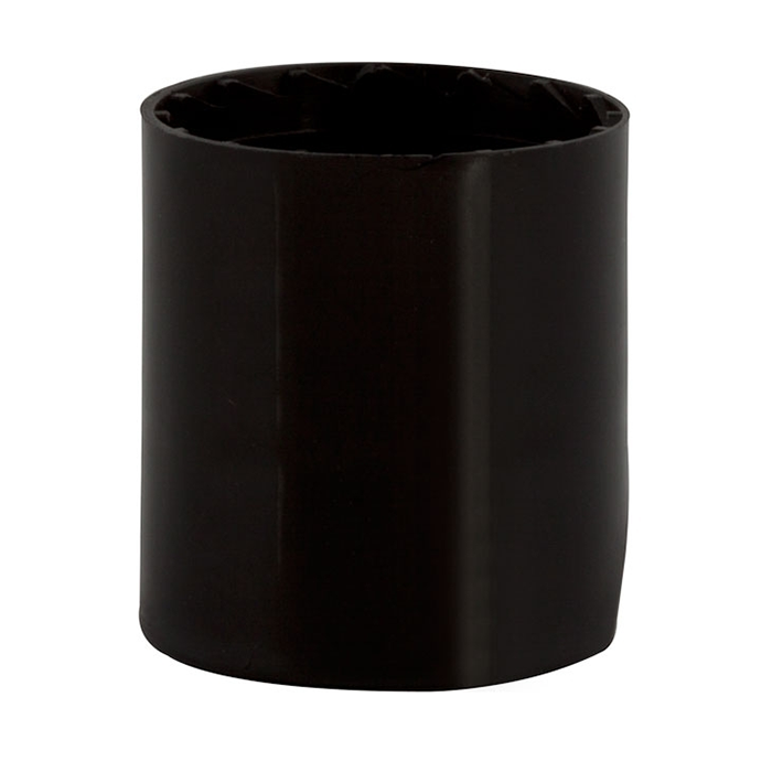 20-410 Black Smooth Disc Top Cap Unlined