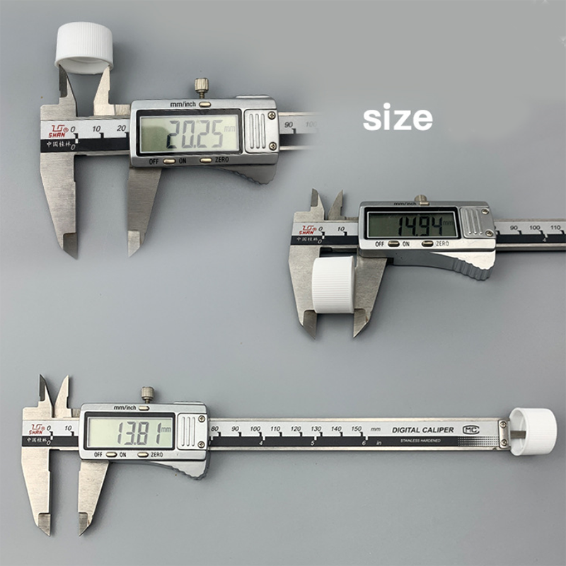 20-410 White Black PP Normal Screw Cap