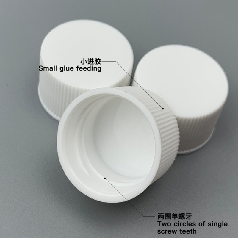 20-410 White Black PP Normal Screw Cap