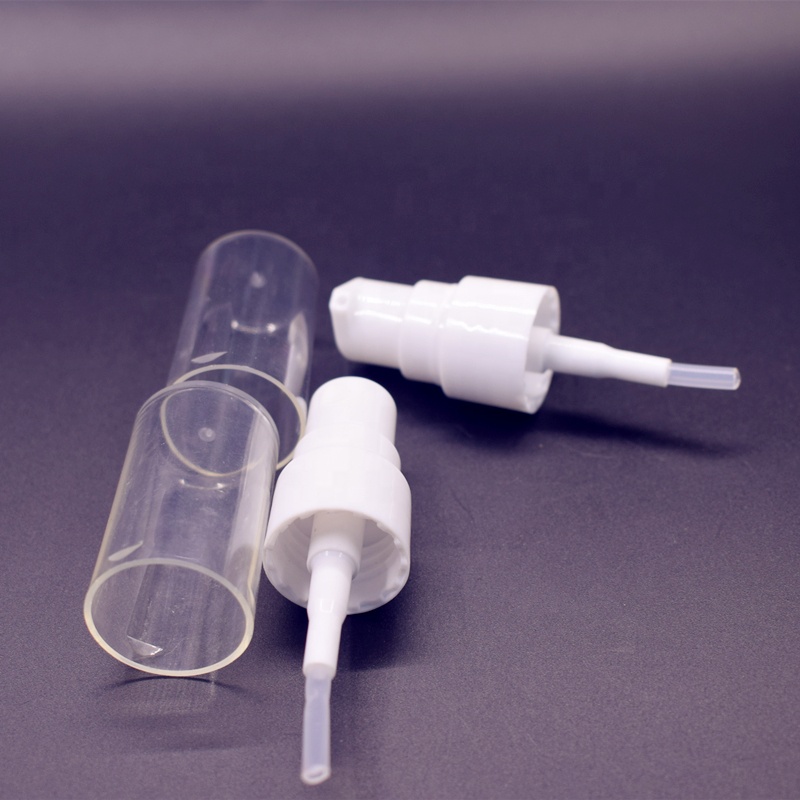 20/410 flat shoulder clear frosted round 1 oz spray bottle for cleanser and serum