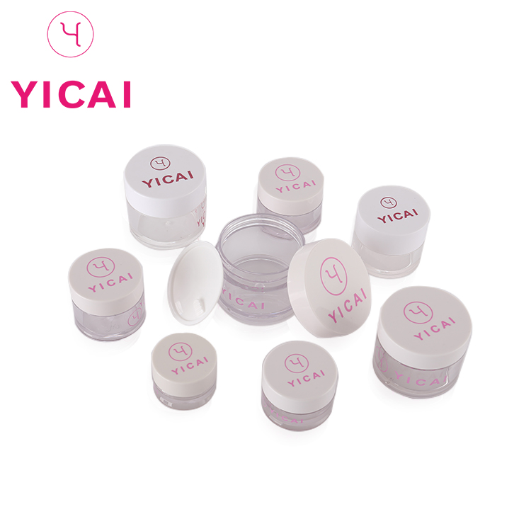 20 g new type cheap hot sale cylindrical shape petg plastic cosmetic packaging jars and sets