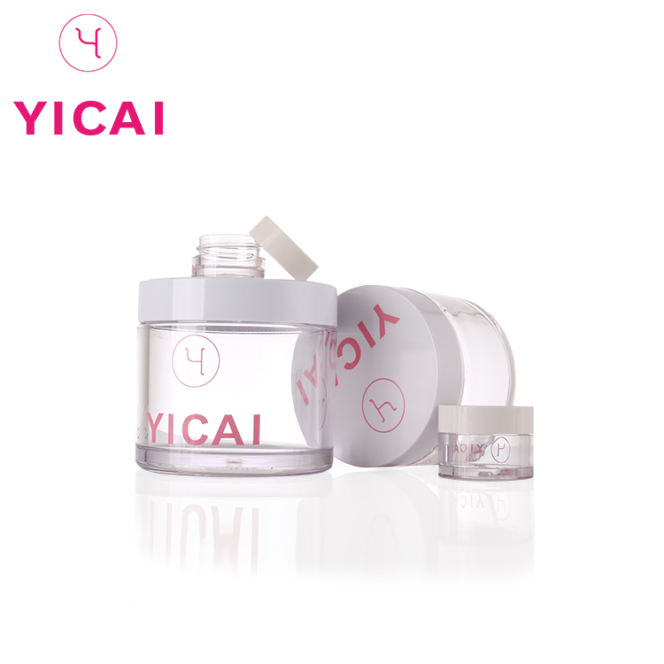 20 g new type cheap hot sale cylindrical shape petg plastic cosmetic packaging jars and sets