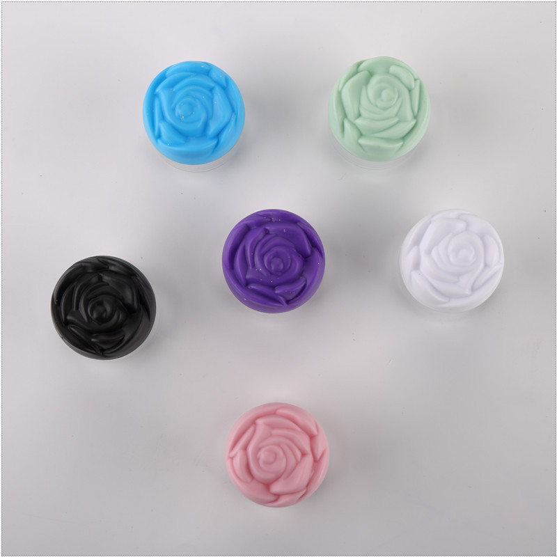 20 ml clear plastic cosmetic jars 20g eye cream plastic empty face cream rose flower cosmetic jar