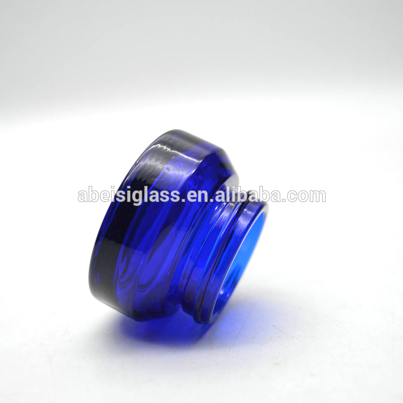 20 ml glass body cream jar COSMETIC BODY CREAM JAR Cobalt blue body glass cream jar