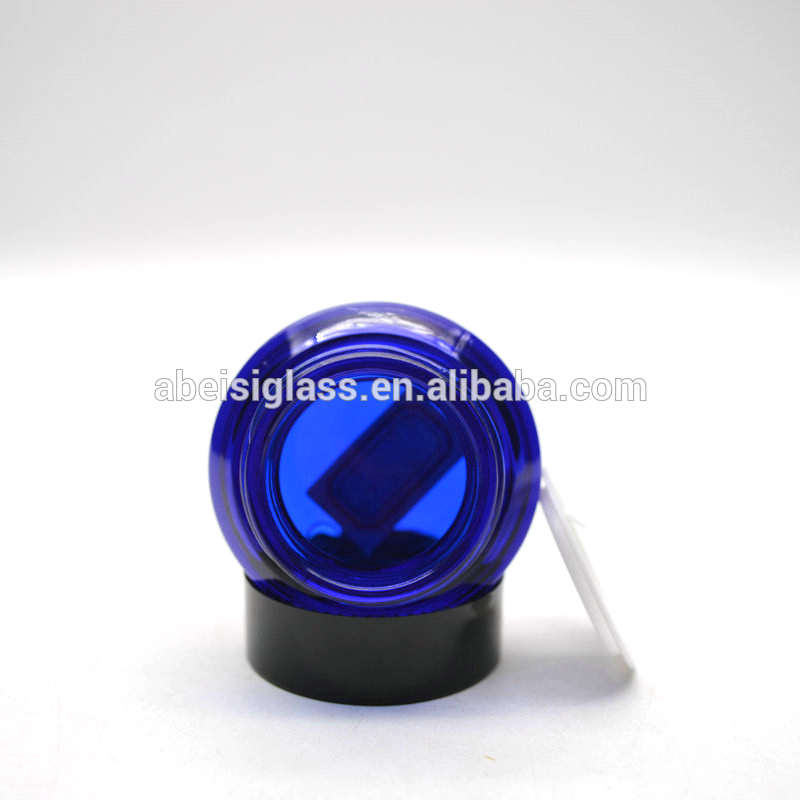 20 ml glass body cream jar COSMETIC BODY CREAM JAR Cobalt blue body glass cream jar
