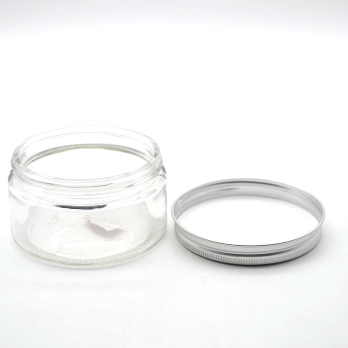 200 ml (6.76 fl oz) Cosmetic Style Clear Glass Refillable Empty Glass Screw Top Jar