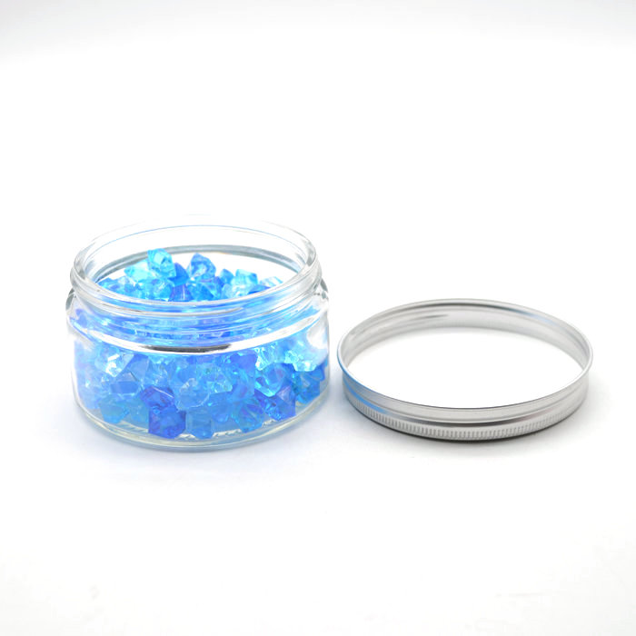 200 ml (6.76 fl oz) Cosmetic Style Clear Glass Refillable Empty Glass Screw Top Jar