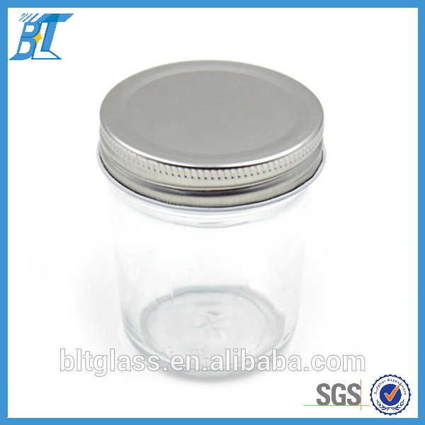 200 ml 8oz slender glass mason jars short candle jar recyclable