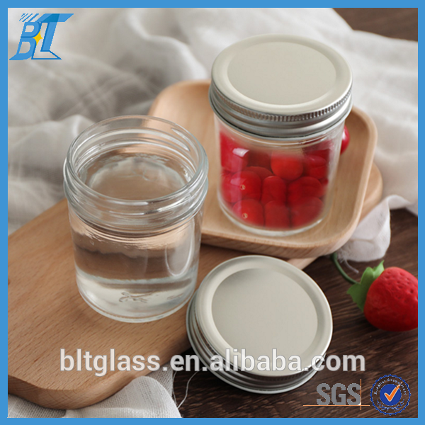 200 ml 8oz slender glass mason jars short candle jar recyclable