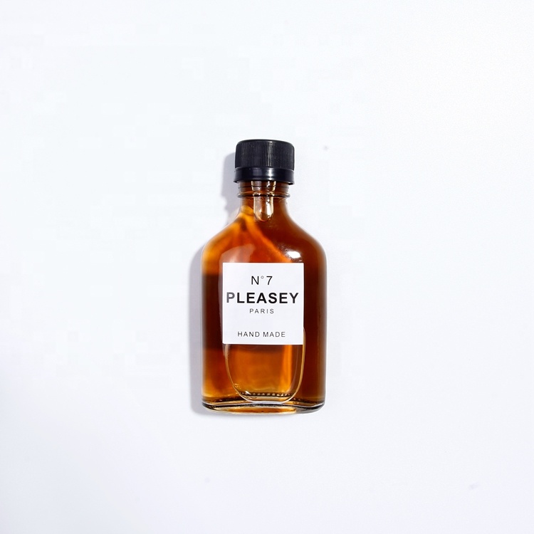 200 ml Custom design wholesale flask cold brew coffee glass bottle with lid