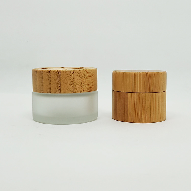 200 ml cosmetic body scrub jar bamboo cylinder containers
