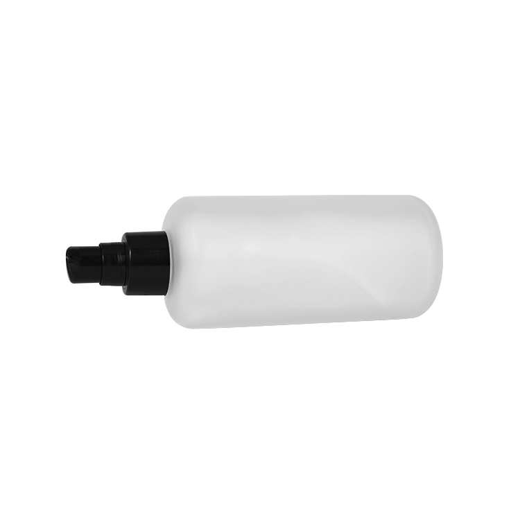 200 ml empty refillable glass body frosted lotion bottle with pump