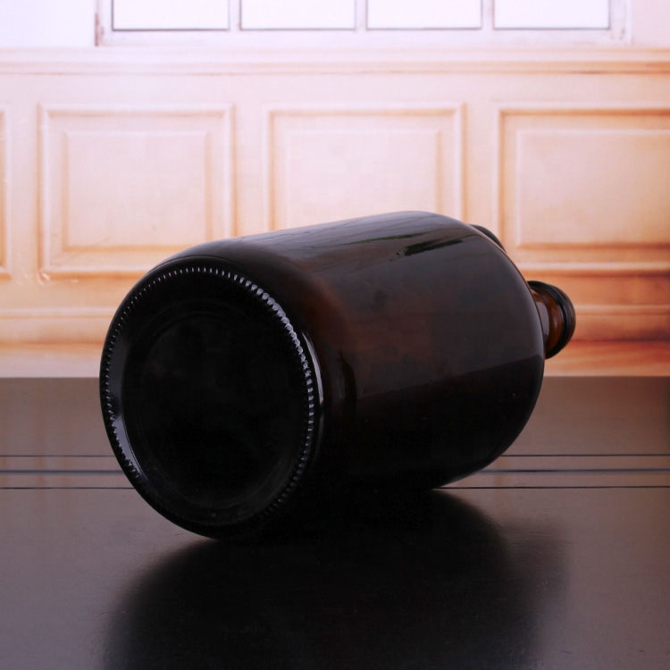 2000ml screw sealed amber beer glass growler