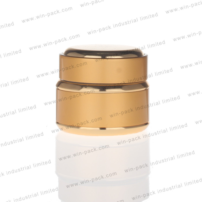 200G 100G 50G 30G 5G luxury gold silver opal or flint glass cream jar cosmetic packaging with aluminum