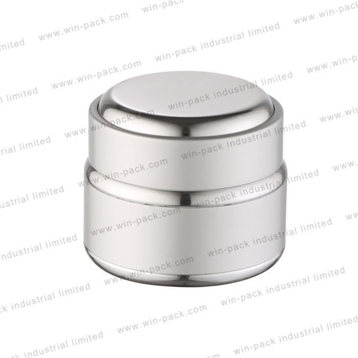 200G 100G 50G 30G 5G luxury gold silver opal or flint glass cream jar cosmetic packaging with aluminum