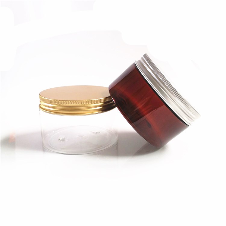 200G 200ml Plastic Jar Cosmetic Cream Jar Plastic Pot Aluminum Lid Plastic Cap PET Container Empty Food Packing Cans