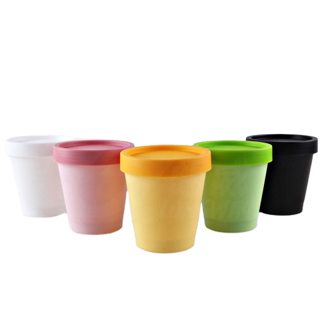 200G Cylinder Empty Cosmetic Cream Container Colored PP Skin Care Bottles Round Jar Pot With Lids Cosmetic Packaging