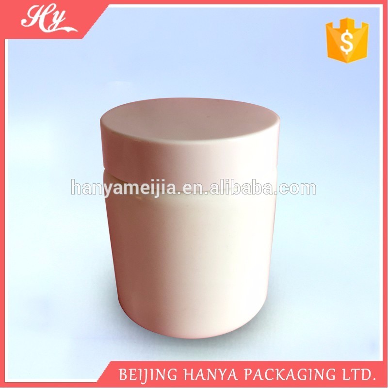 200G High quality custom round face cream opal white glass jar