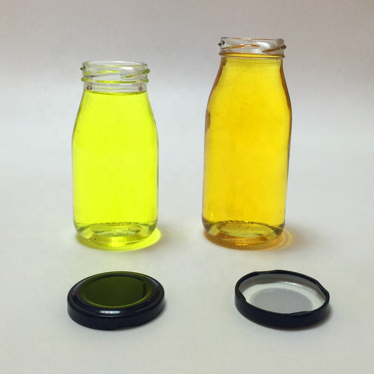 200ML 250ML 500ML 1000ML Milk Beverage bottle Glass Bottle With Tin Plate Lid