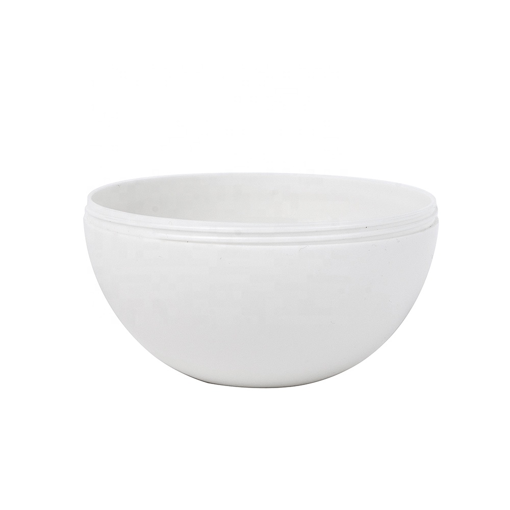 200ML White Ball Shaped Plastic Cosmetic Container