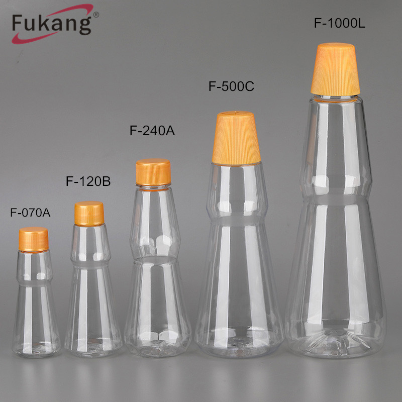 200ML Wholesale food grade, BBQ Chili Tomato Sauce Plastic bottle with Screw Lid/
