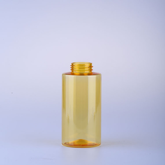 200ML amber travel liquid cosmetic plastic pet bottle flip top cap