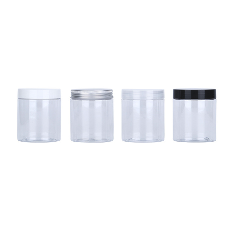 200Ml 50Ml 100M 120Ml 150Ml 250Ml 300Ml 500Ml Black Pet Jar Pet Clear Plastic Jar