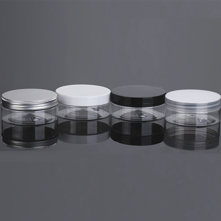 200Ml 50Ml 100M 120Ml 150Ml 250Ml 300Ml 500Ml Black Pet Jar Pet Clear Plastic Jar