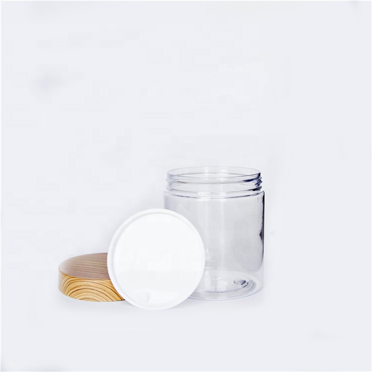 200Ml Cosmetics Storage Container 500ML 300ML PET Jar Plastic Wide Mouth Jar with screw cap