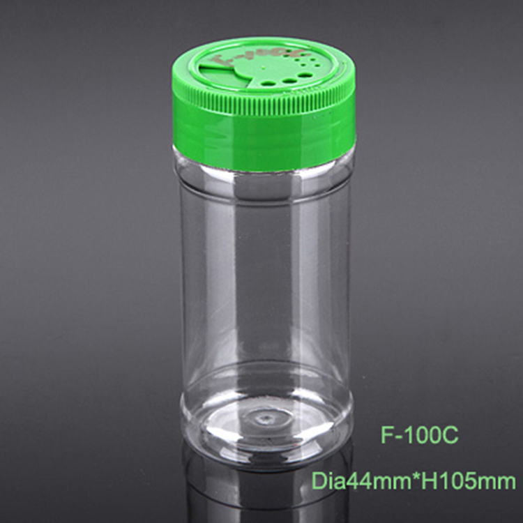 200cc Spice Jar Salt & Pepper, Tube with Shaker Plastic Lid/