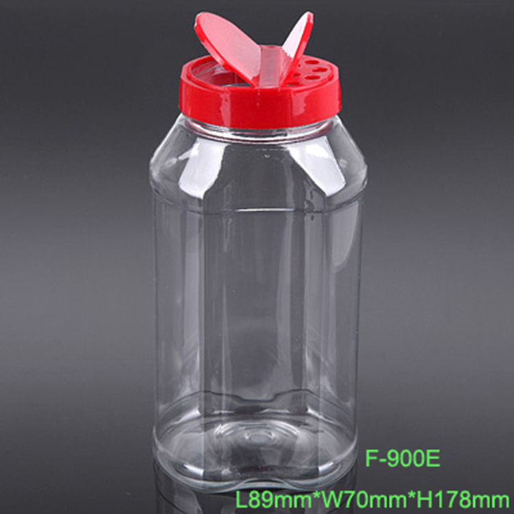 200cc Spice Jar Salt & Pepper, Tube with Shaker Plastic Lid/