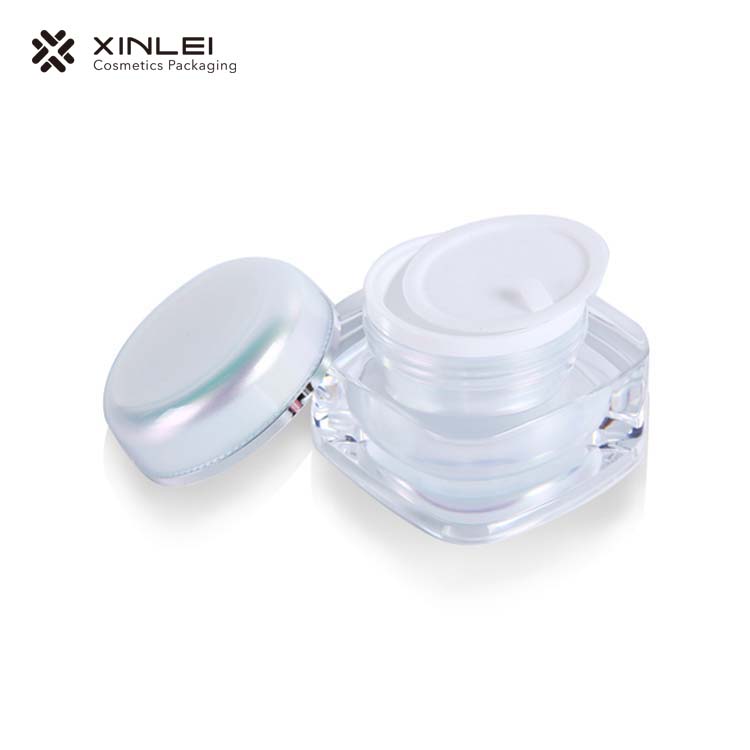 200g 200ml 7oz plastic acrylic thick wall body butter jars luxury face cream jar cosmetic skin care packaging
