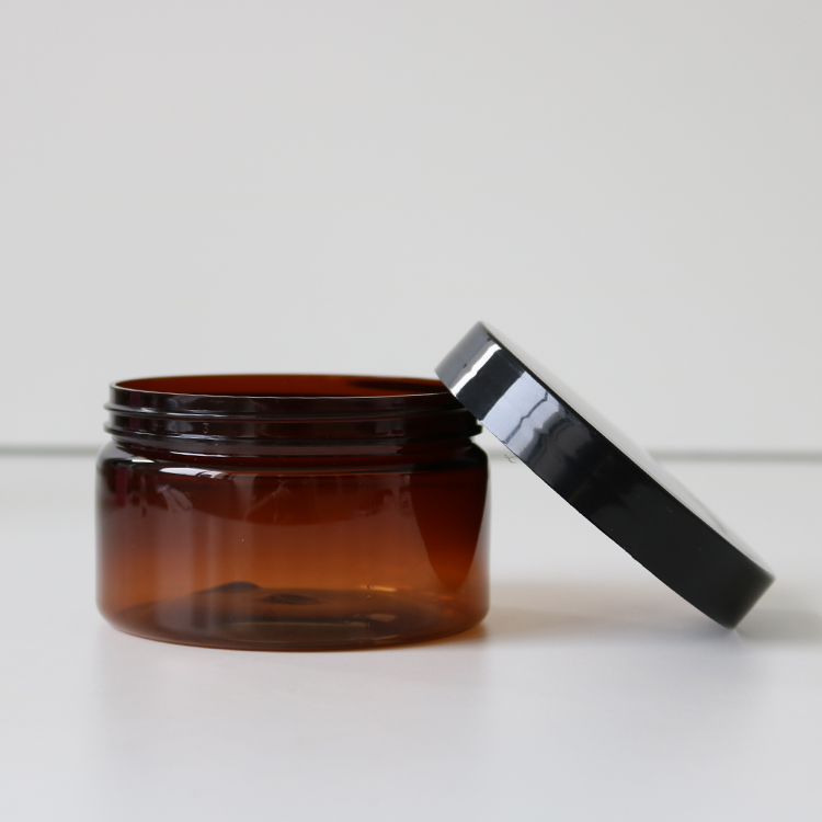 200g 250g 300g 350g 400g hair cream container empty cosmetic jars amber PET jar
