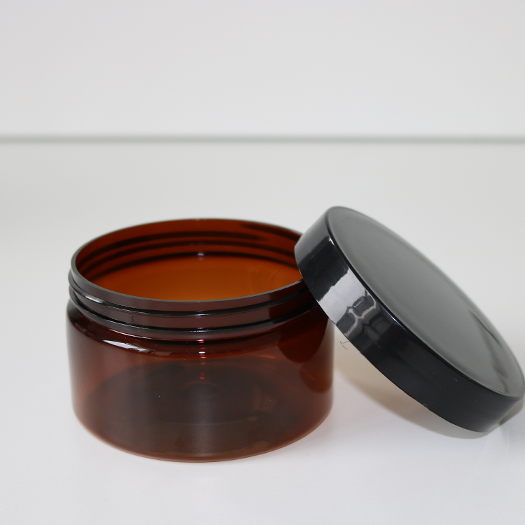 200g 250g 300g 350g 400g hair cream container empty cosmetic jars amber PET jar
