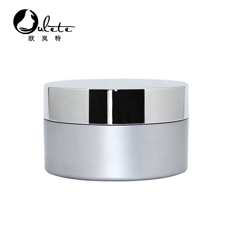 200g 250g 8oz empty wide mouth Plastic Cosmetic silver Cream Jar/Container with silver lid