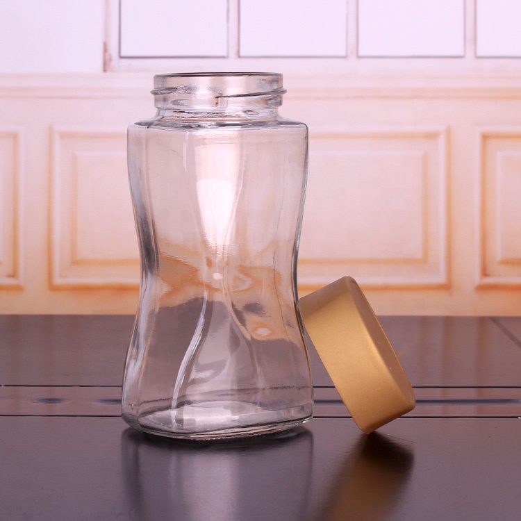 200g 750ml glass coffee jar storage glass jar with plastic cap