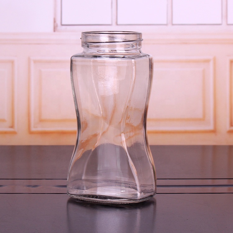 200g 750ml glass coffee jar storage glass jar with plastic cap