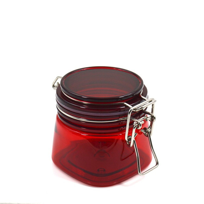 200g 7oz brown beautiful logo printing plastic airtight jar seal packing jar for personal care body butter packing food contain