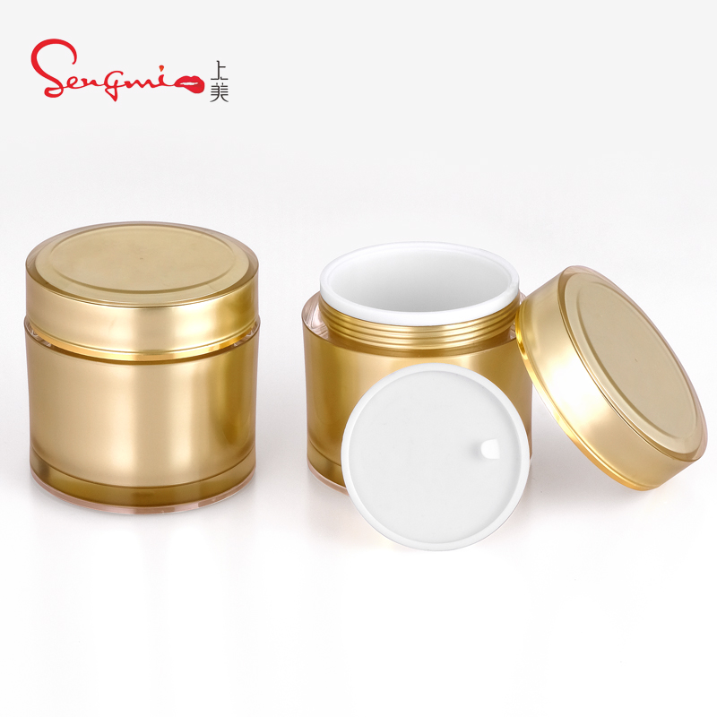200g Acrylic Body Scrub Cream Container 8oz Plastic Jars Custom Logo Cosmetic Scrub Jar
