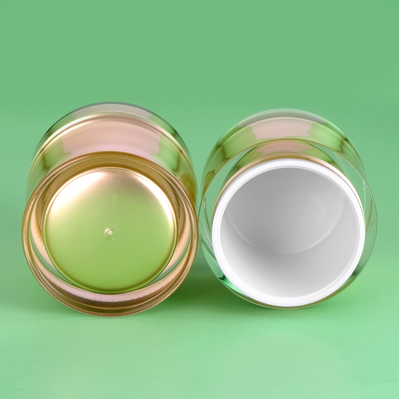 200g Acrylic Body Scrub Cream Container 8oz Plastic Jars Custom Logo Cosmetic Scrub Jar