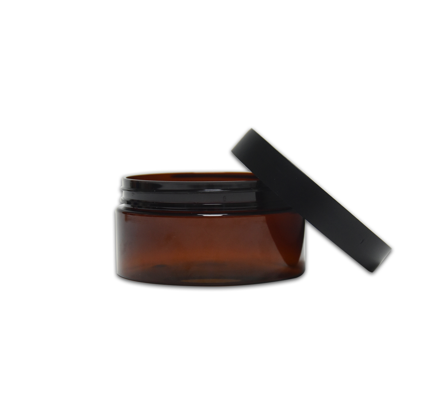 200g Amber Cream Jar Wide Mouth Cosmetic Plastic Jar Empty Hair Wax Hand Cream Packaging Container