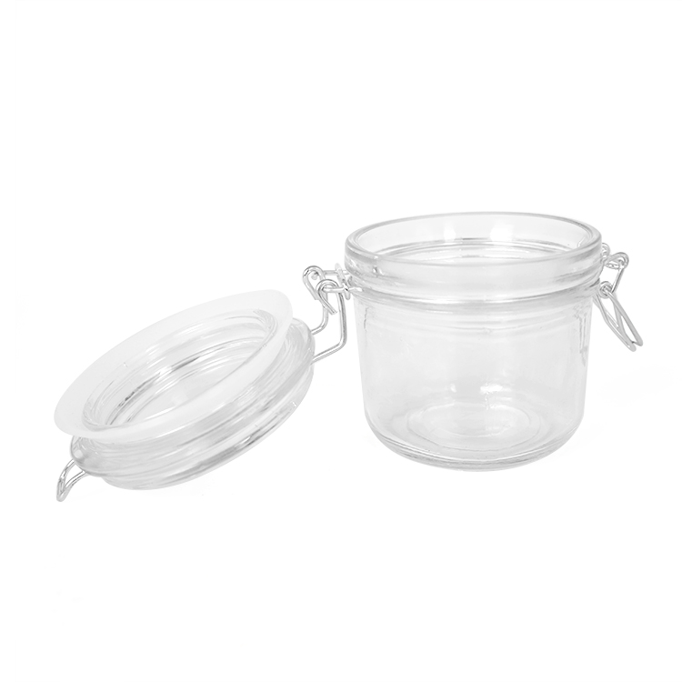 200g Empty Facial Mask Salt Scrub Glass Cosmetic Cream Gel Jar
