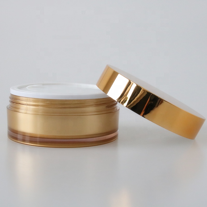 200g Large capacity round acrylic cosmetic cream container packaging jar for skincare