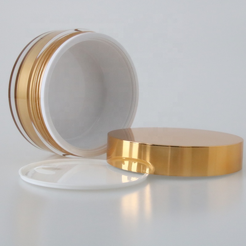 200g Large capacity round acrylic cosmetic cream container packaging jar for skincare