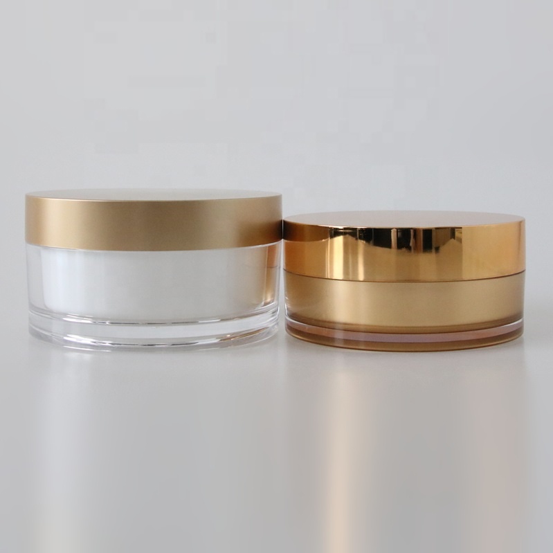 200g Large capacity round acrylic cosmetic cream container packaging jar for skincare