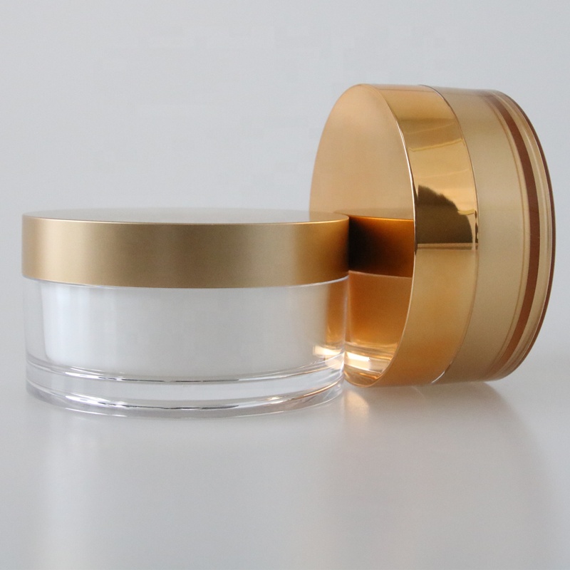 200g Large capacity round acrylic cosmetic cream container packaging jar for skincare