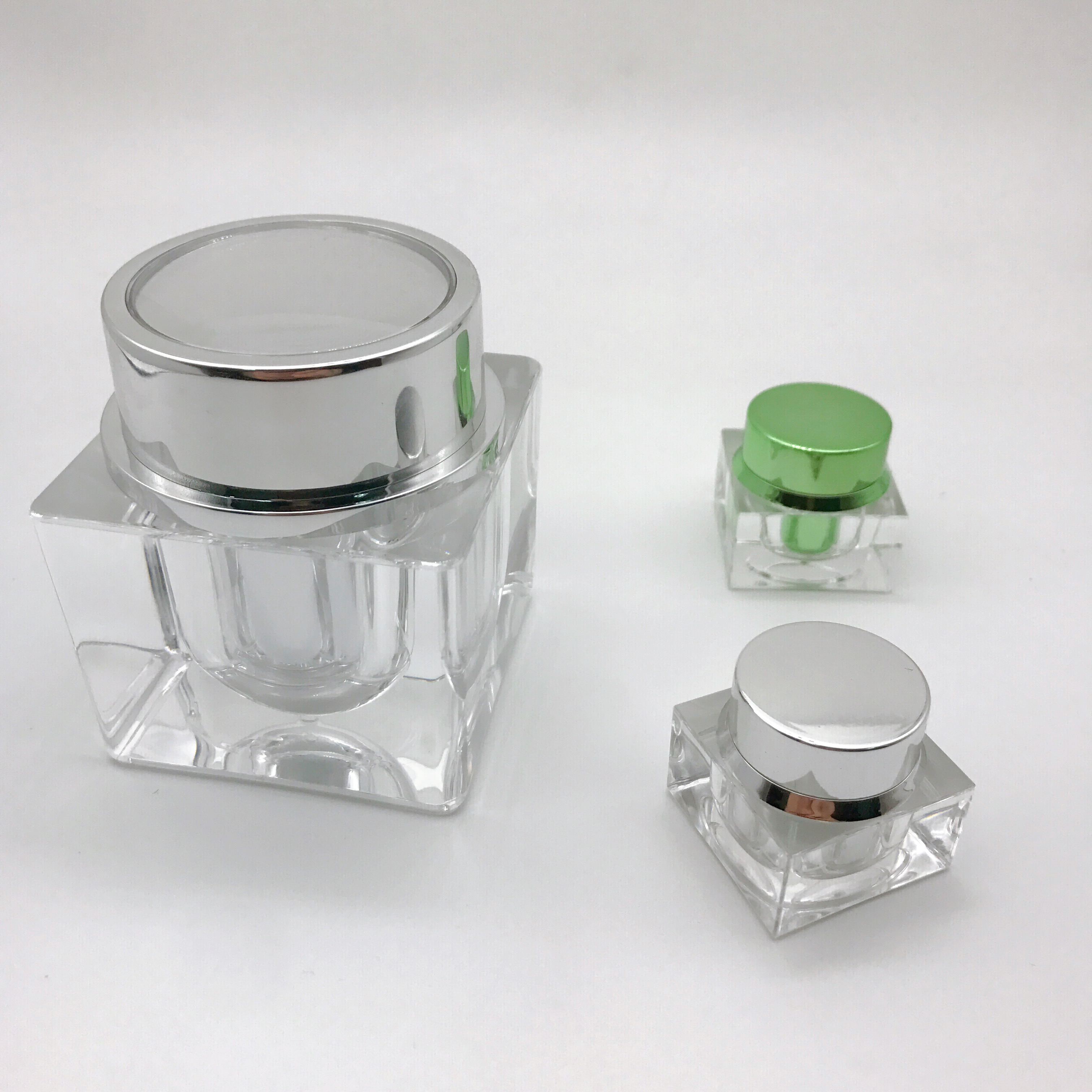 200g Square Right Angle Acrylic Bottle Cream Bottle Hair Film Bottle