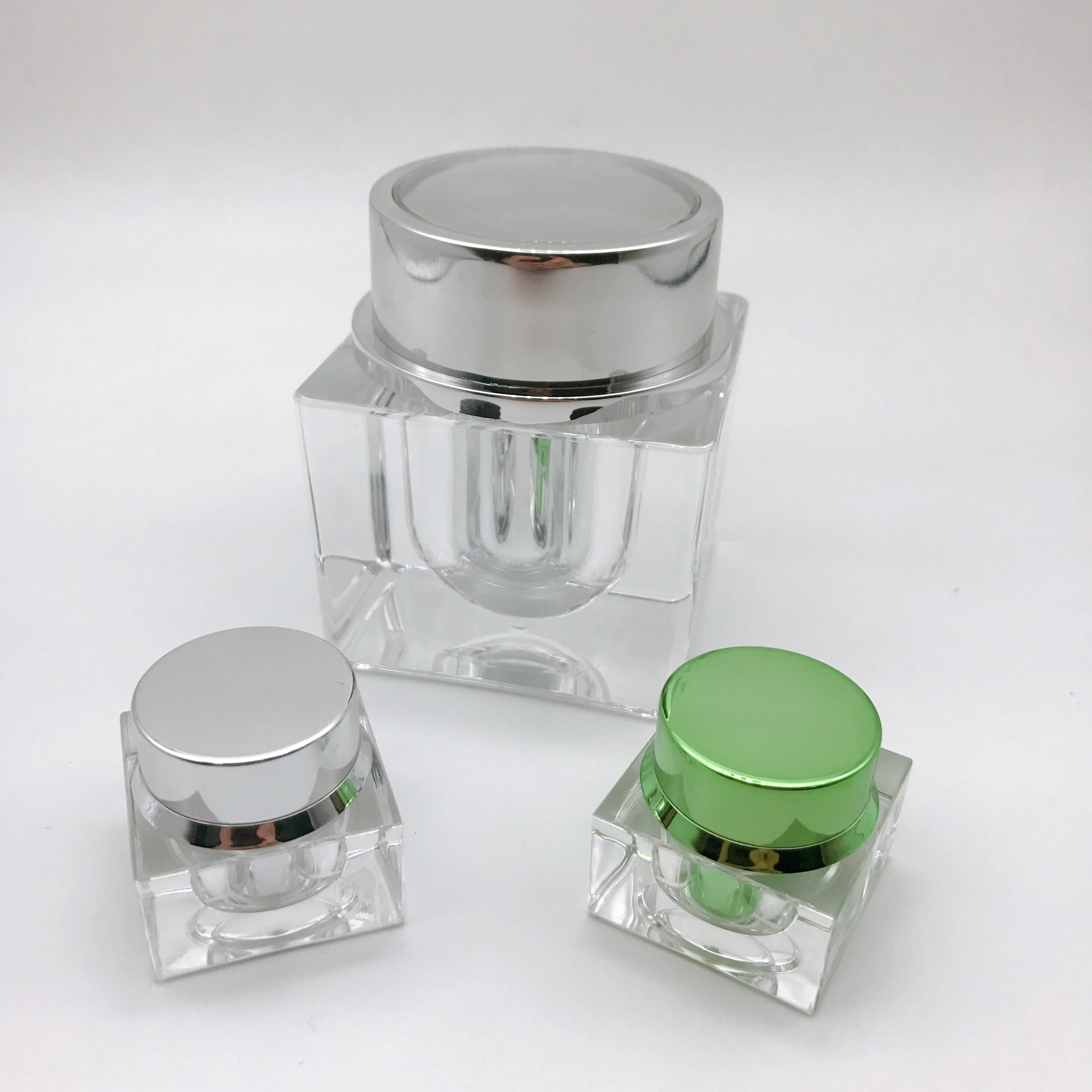 200g Square Right Angle Acrylic Bottle Cream Bottle Hair Film Bottle