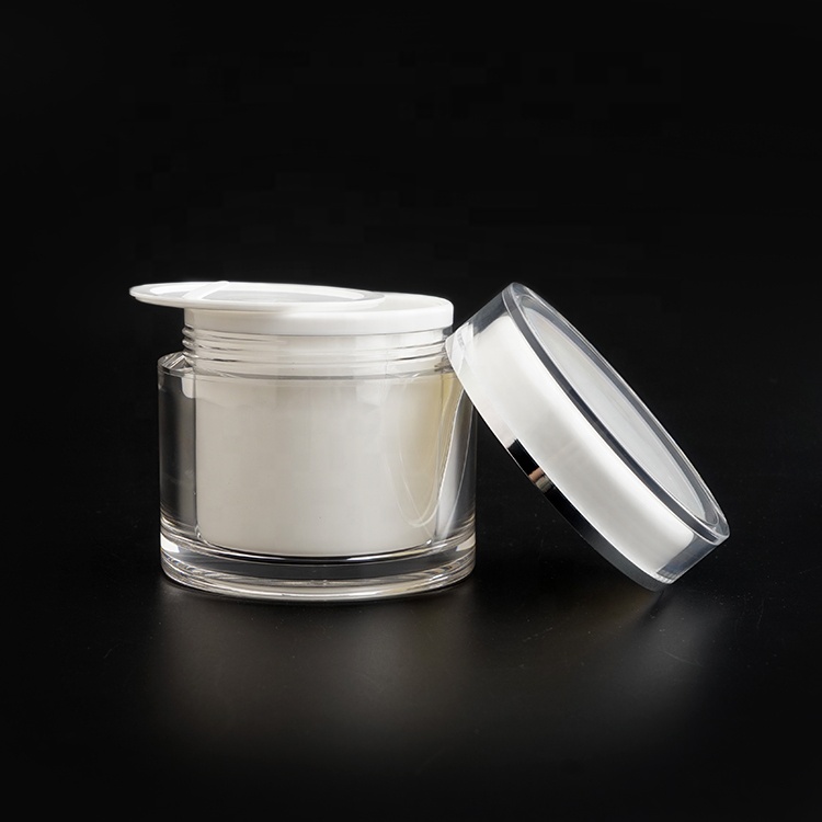 200g Stock plastic body skincare cream jar empty large containers for cosmetic packaging