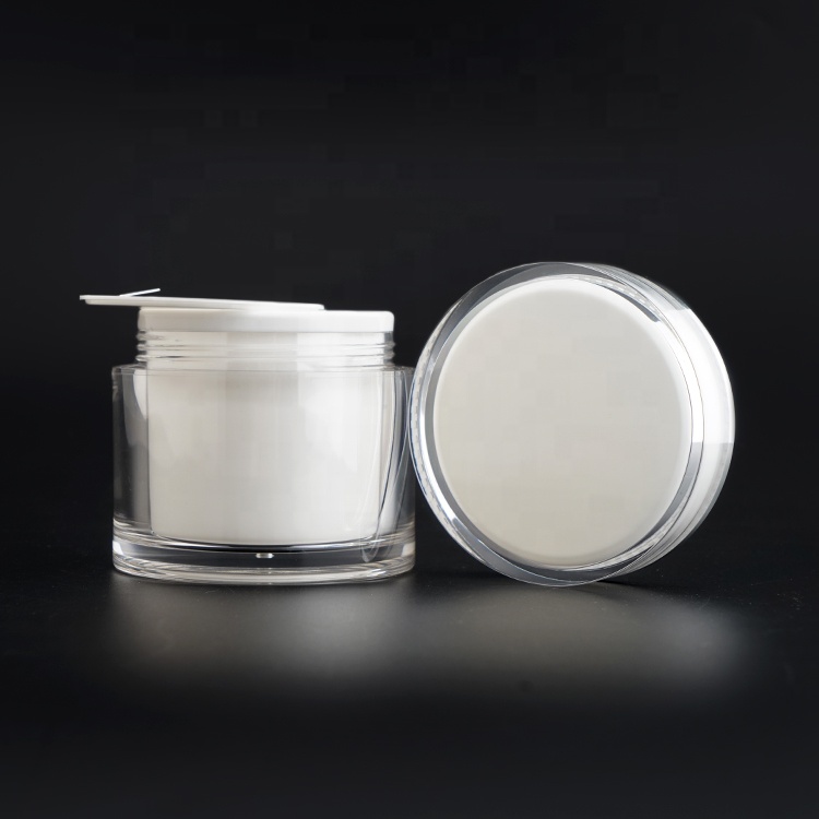 200g Stock plastic body skincare cream jar empty large containers for cosmetic packaging